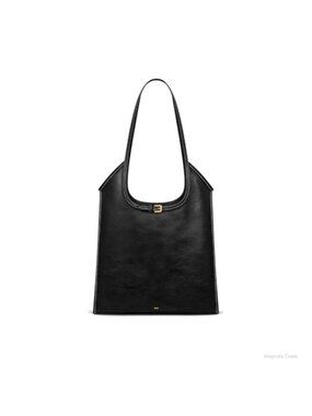 Vegan Leather Belted Embellished Shoulder Tote Bag Satchel